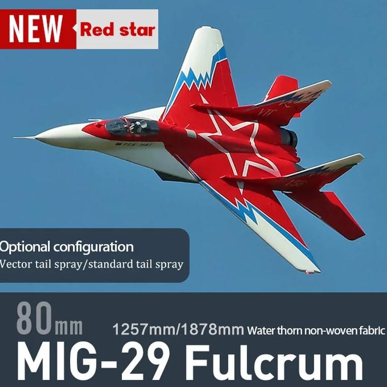 FREEWING RC AIRPLANE TWIN 80MM MIG29 MIG-29 PNP KIT WITH SERVO EDF  VEVTOR DUCTED FAN PLANE MODEL AI