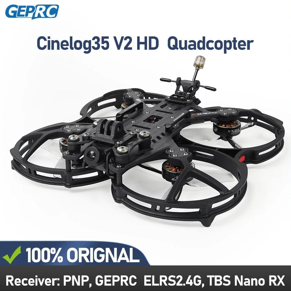 GEPRC CINELOG35 V2 RC QUADCOPTER FREESTYLE DRONE FPV ANALOG/HD WASP/HD O3 2650KV MOTOR 5.8 RHCP UFL 