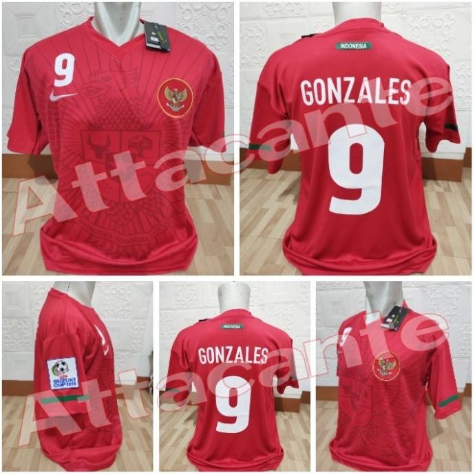TERLARIS - Jersey Timnas Indonesia Home AFF 2010 + Cetak nama Nameset + Patch