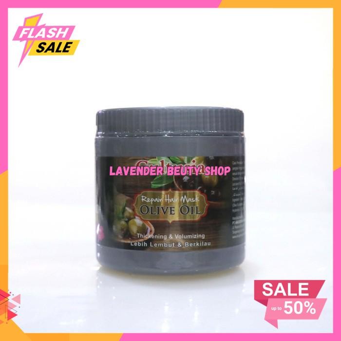 HAIR MASK OLIVE OIL CULTUSIA 500ML BPOM - MASKER RAMBUT OLIVE OIL PRODUK TERBAIK