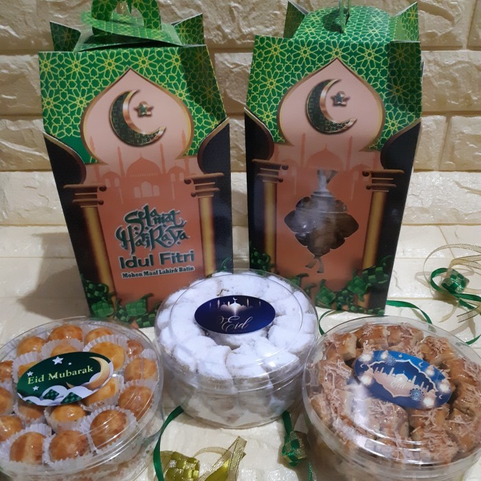 

NEW! Kue kering natal paket isi 3 nastar/kastengel/p.salju premium wisman Limited