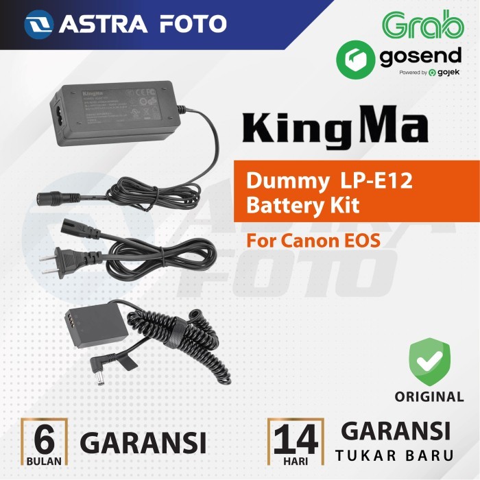 Kingma Dummy Lp-E12 Battery Kit For Canon Eos - Baterai Dummy