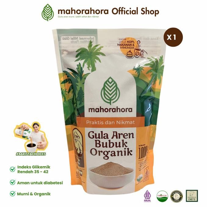 

Gula Aren Bubuk Murni dan Organik Mahorahora 1 kg