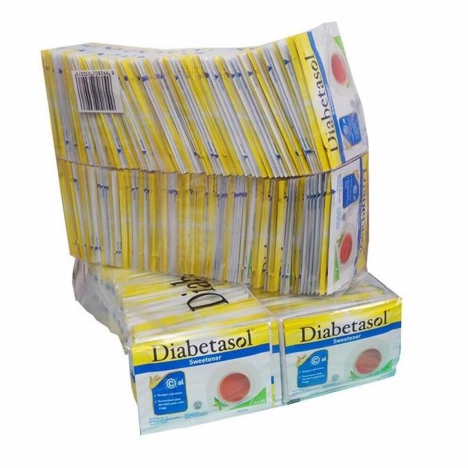 

Sweetener Diabetasol Sachet 200 Gula original (nol kalori) 1 pack