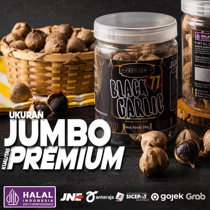 

[PREMIUM!] Bawang Tunggal Hitam Lanang/Black Garlic Herbal [250 g]