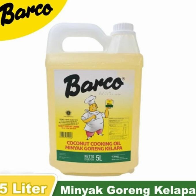 

minyak goreng kelapa barco 5liter jeringen