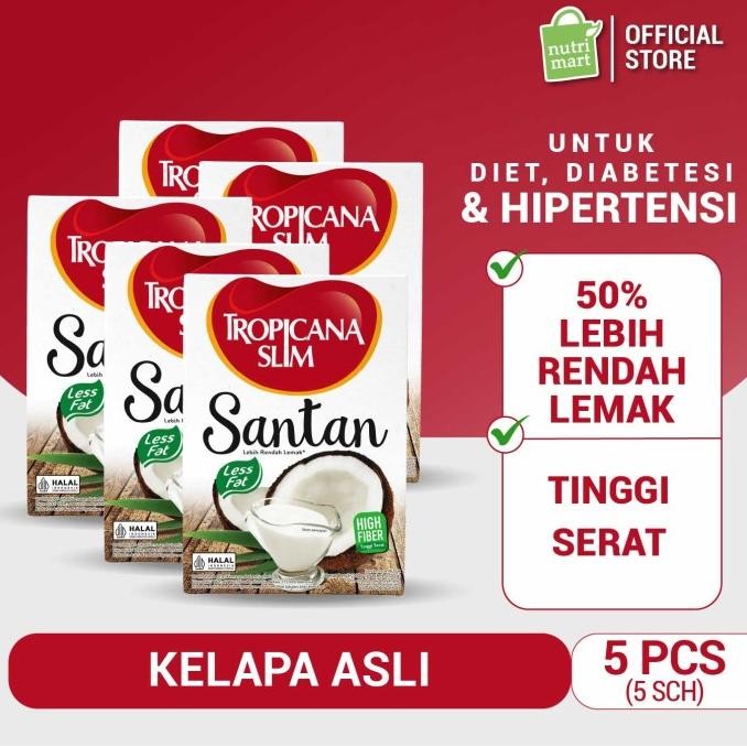 

Tropicana Slim Santan (5 box @ 5 sachet)