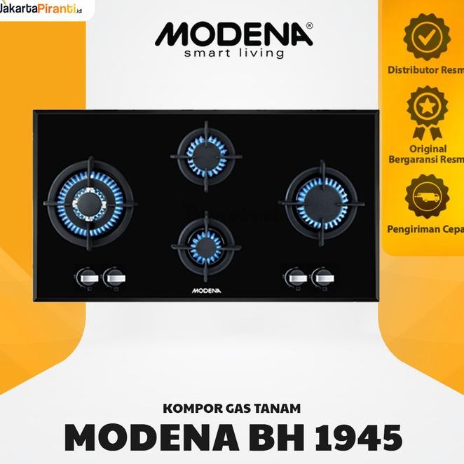 Kompor Gas Tanam 4 Tungku Modena Bh 1945 Gas Hob 90 Cm - Promo