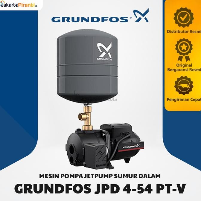 Mesin Pompa Air Jetpump Grundfos Jpd 4-54 Pt - Grundfos Jd Basic 4 New