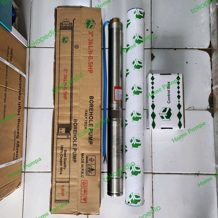 Dijual Pompa Satelit Hcl 0.5Hp 3" Plus Control Box Submersible Hcl Pump