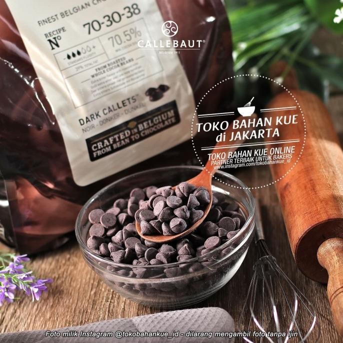 

Callebaut Dark 70,5% 100gr Cokelat Noir Chocolate Couverture Belgian