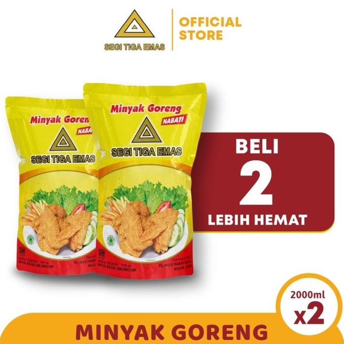 

Minyak Goreng Segi Tiga Emas 2 Liter - Twinpack