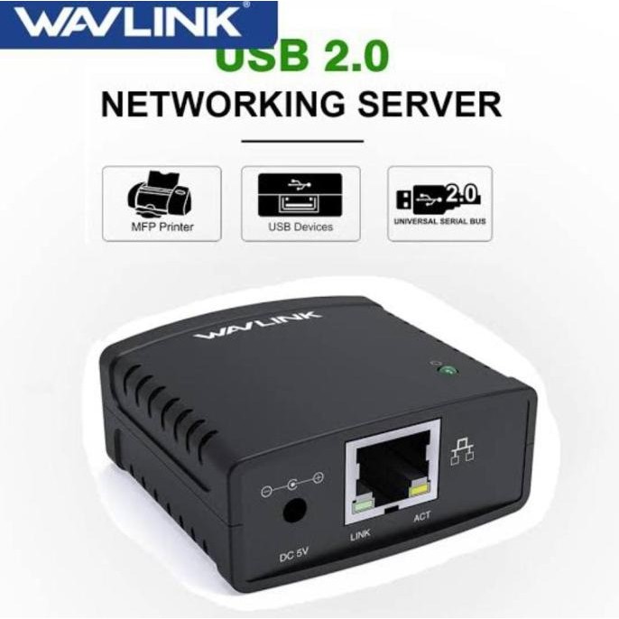 Print Server USB Wavlink 100Mbps Ethernet to USB Sharing Printer
