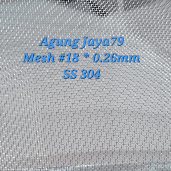 Kawat nyamuk stainless 304 mesh 18*0.26mm wiremesh stainless steel 304