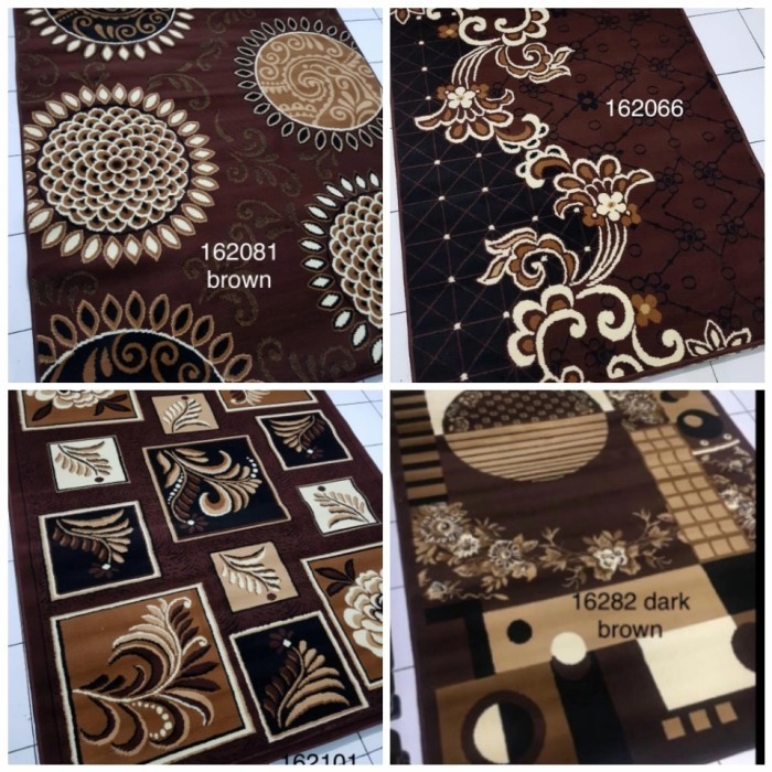 Karpet permadani ukuran 230x310 coklat collection