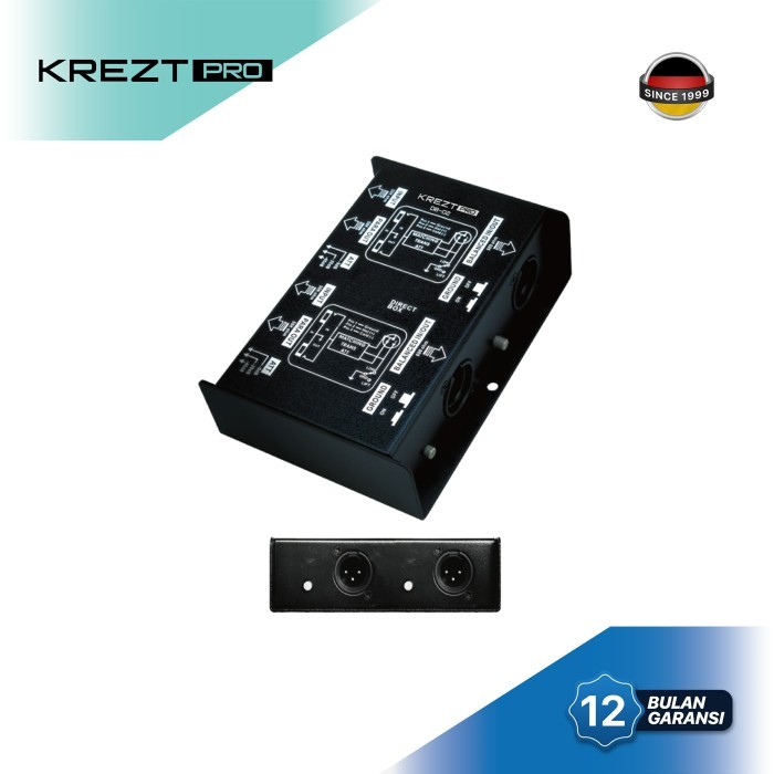 Direct Box KREZT PRO DB-02 Passive Stereo DI BOX Pasif