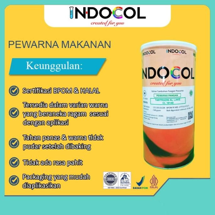 

Pewarna Makanan INDOCOL LAKE TARTRAZINE CI.19140 (OIL BASED)