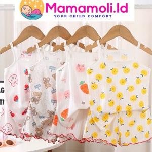 SETELAN SINGLET CELANA ONESET BAJU TALI 1 + CELANA SATU SET ATASAN BAWAHAN ANAK CEWEK PEREMPUAN / BA