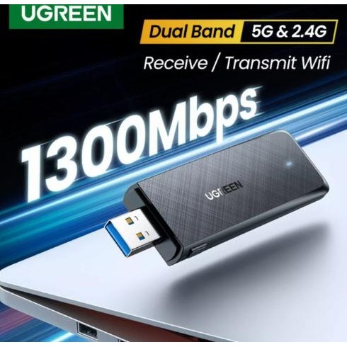 Ugreen Dual Band 2.4GHz 5GHz Wireless Wifi USB Adapter Network Card