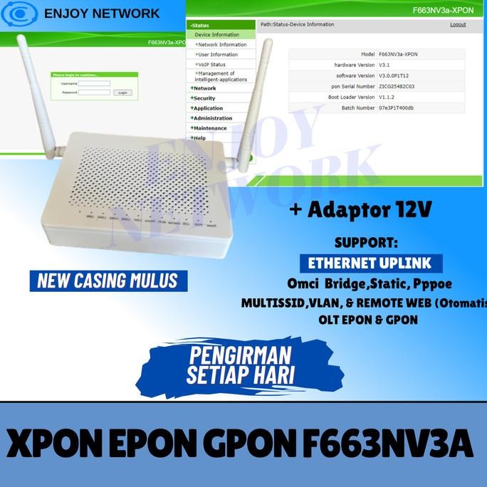 XPON EPON GPON ZTE F663NV3A