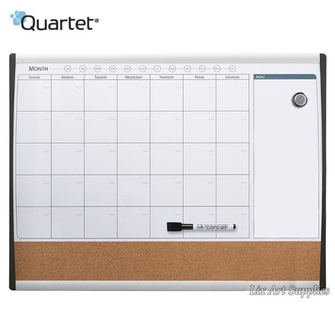 

BEBAS ONGKIR - QUARTET Arc Frame Combination Planner Board 43 x 58 cm (Whiteboard)