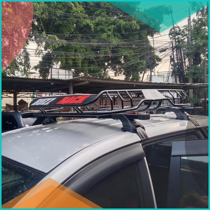 Roof Rack bagasi atas mobil Toyota Avanza merek BUZZ rack + cross bar