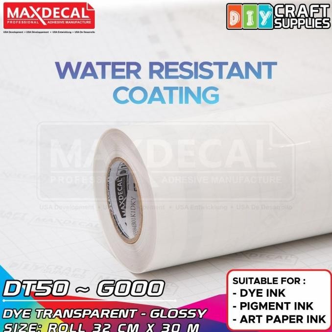 

TERLARIS - MAXDECAL DT50 - G000 Sticker Vinyl Transparent PET Inkjet Coating A3
