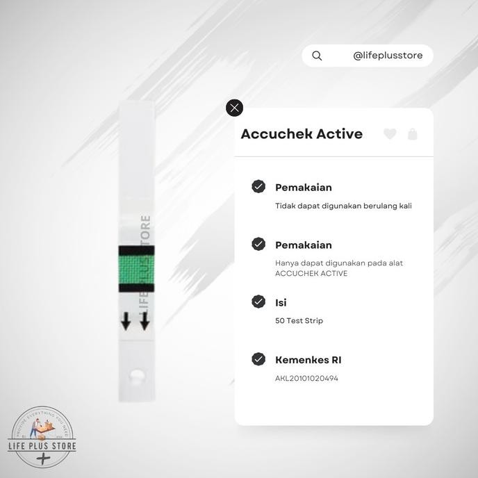 

Accu-Chek Active Strip Cek Tes Gula Darah Isi 50 Accuchek