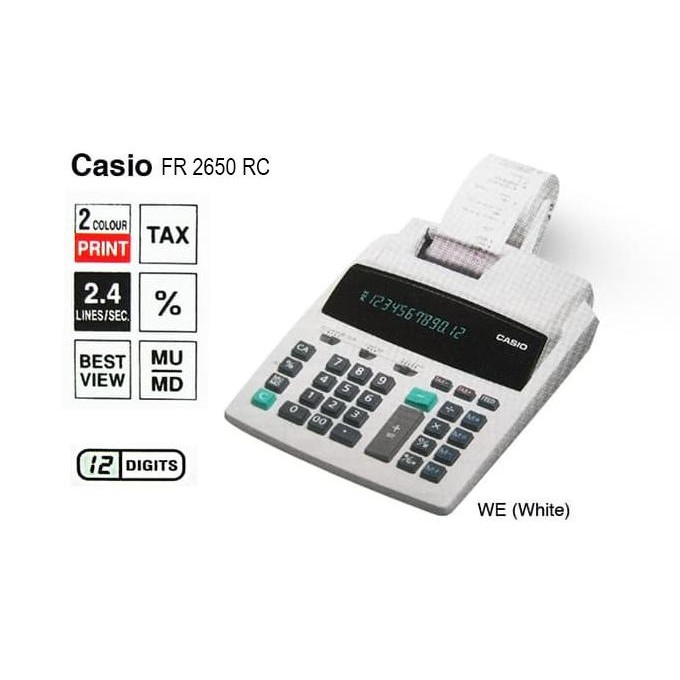 

Casio Fr-2650T - Printing Kalkulator Calculator Struk Kertas Fr 2650 T