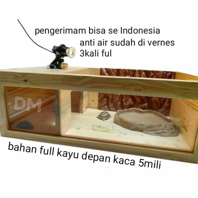 rumah kandang kura kura sulcata pandalis/kandang hewan