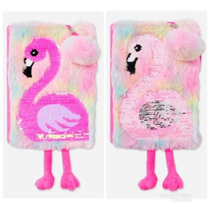 

Justice Flaminggo Sequin Diary Include Pen - Buku Catatan Justice