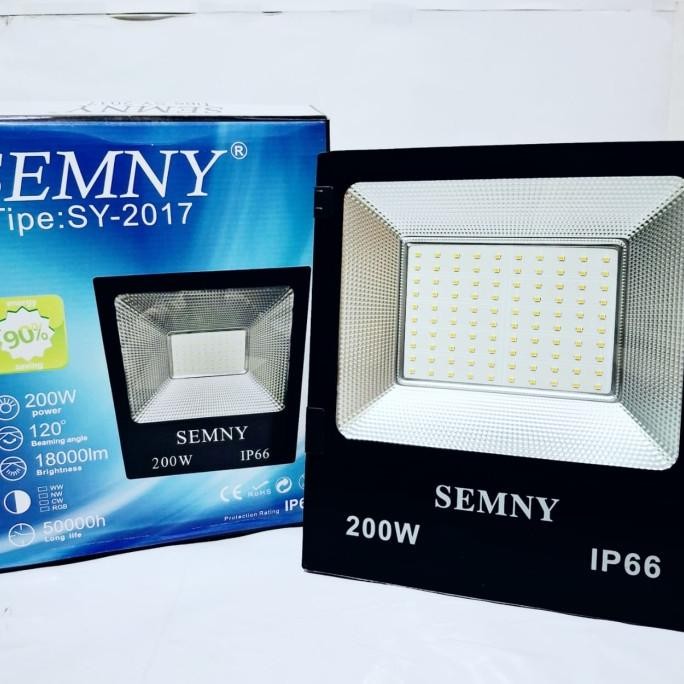 SEMNY LED KAP SOROT 200 WATT LAMPU SOROT KUNING 0811T