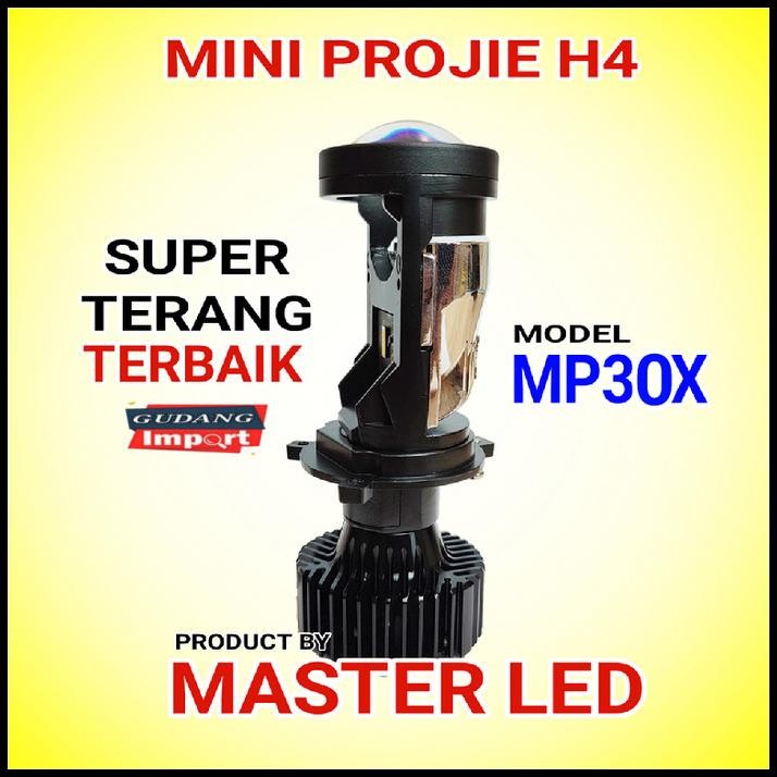 Lampu Led Mobil Motor Mini Projector Projie H4 Mp30X