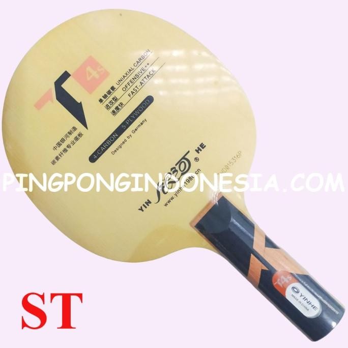 Yinhe T4S - Kayu Blade Carbon Pingpong T-4S T4-S Bat Bet Tenis Meja