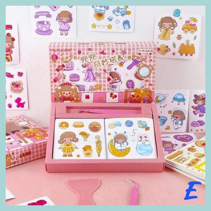 

| MIS | STIKER PET KOREA MOMO 100 LEMBAR MURAH CUTTING STICKER MURAH GROSIR ST