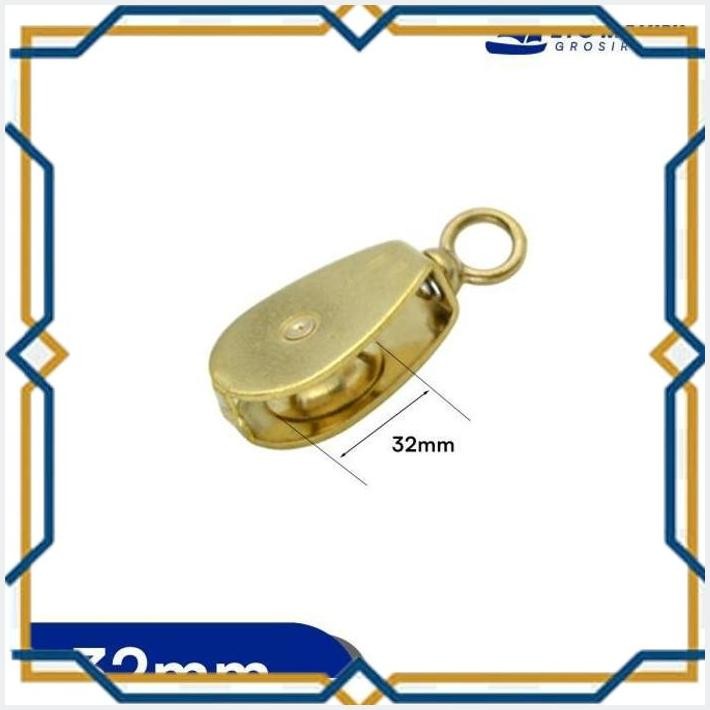 

[ITC55] IMPA 371586 BRASS FLAG BLOCK 32MM