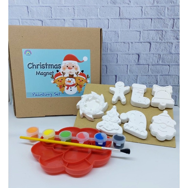 

Natal Mainan Magnet Gypsum Painting Set Seri Natal/ Christmas Blue Set Limited