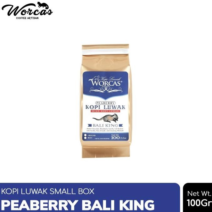 

Kopi Luwak Liar Bali King (Peaberry) 100Gr - Ground (Bubuk)