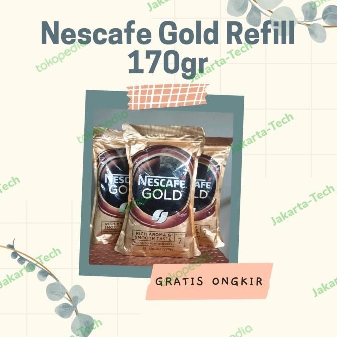 

Refill Nescafe Gold Soluble Coffee 170Grmade In Korea Baru