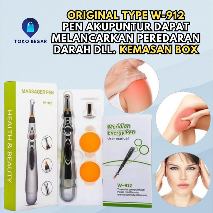 Cuci Gudang Original W-912 Pen Akupuntur Pijat Terapi Refleksi Electric Acupunture