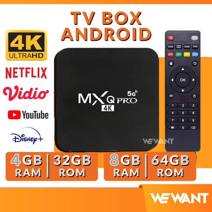 Android TV Box Digital 4k Receiver Wifi Bluetooth 5G 16GB/ 256Gb Murah