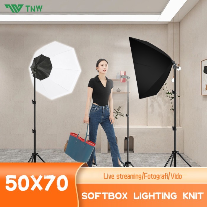 Termurah Tnw Softbox Lighting Studio Lampu Softbox Lampu Studio Live/Foto/Video
