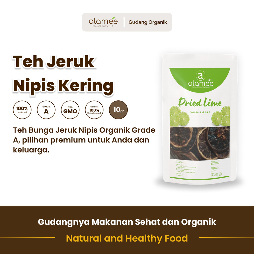 

alamee teh bunga jeruk nipis adalah pilihan tepat untuk menyegarkan hari anda dengan 10 gram alami