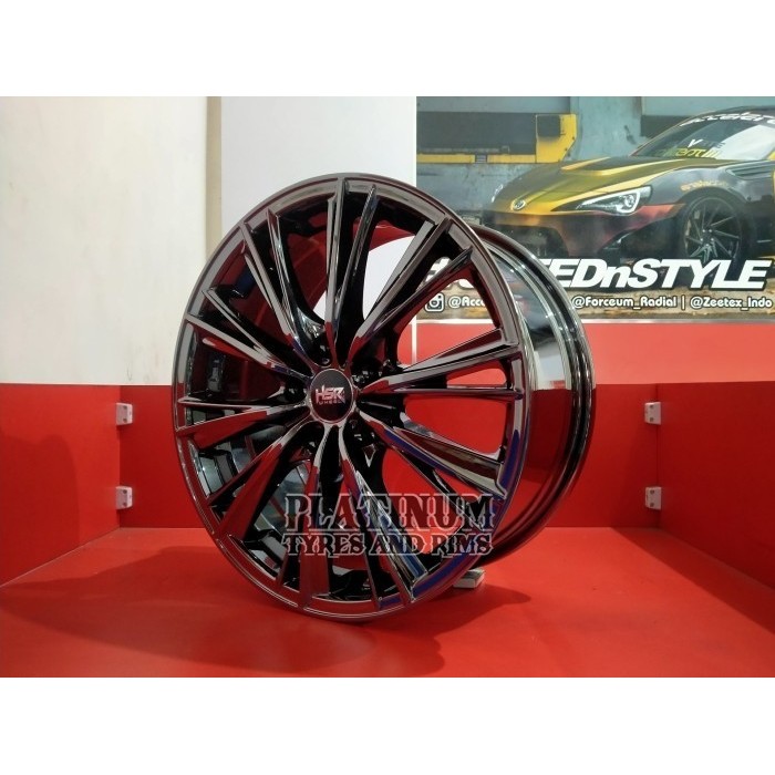 Jual Velg HSR WX R17 Black Chrome Velg Mobil Ring 17 Baru