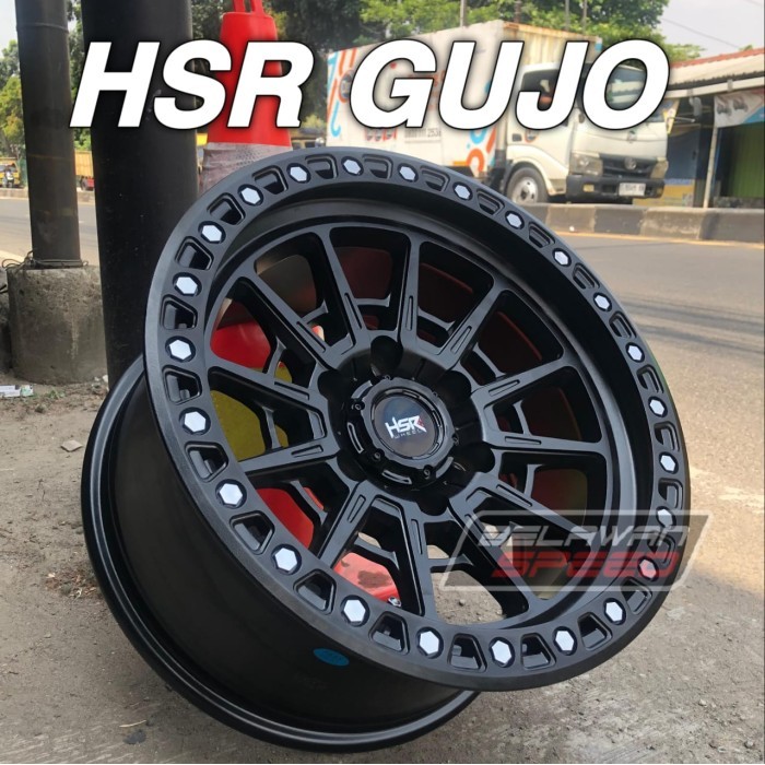 PAKET VELG DAN BAN MOBIL OFFROAD RING 17 R17 HSR GUJO UNTUK PAJERO HILUX DC TRITON STRADA