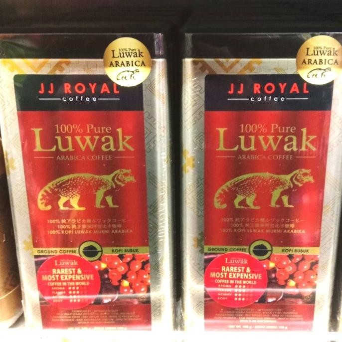 

Jj Royal 100% Luwak Arabica Ground Coffee 100 Gr/Kopi Bubuk/Coffee