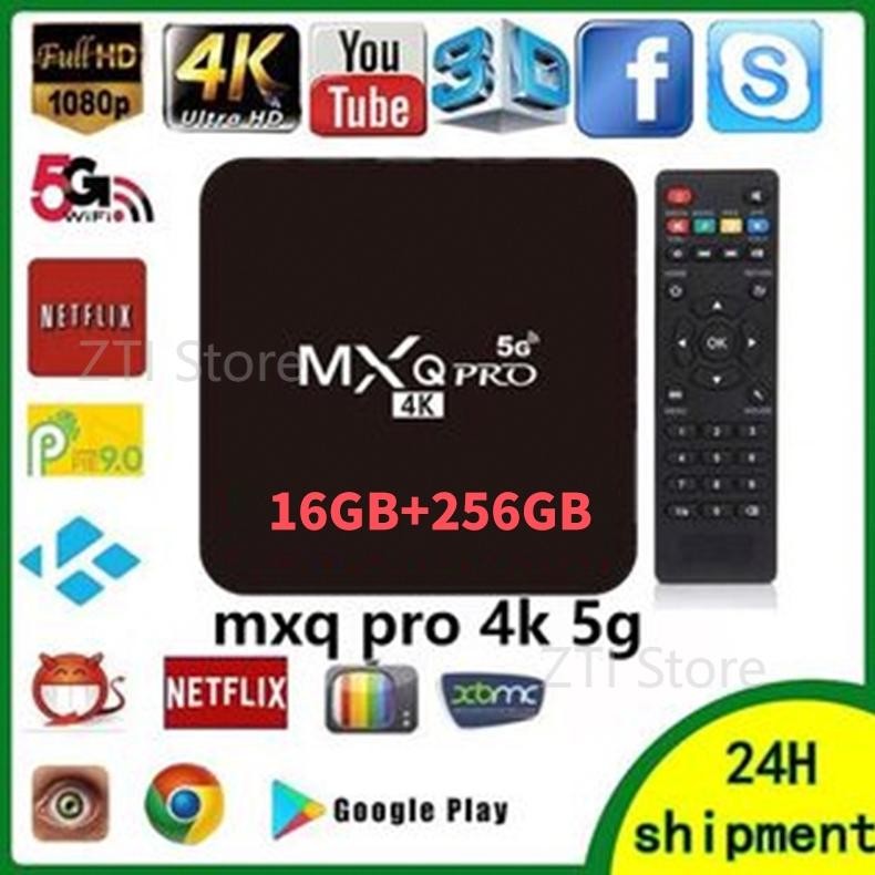 mxq pro 4k 5g 16G+256G smart box android 11 set up box tv digital stb android tv box tv tabung ram 8