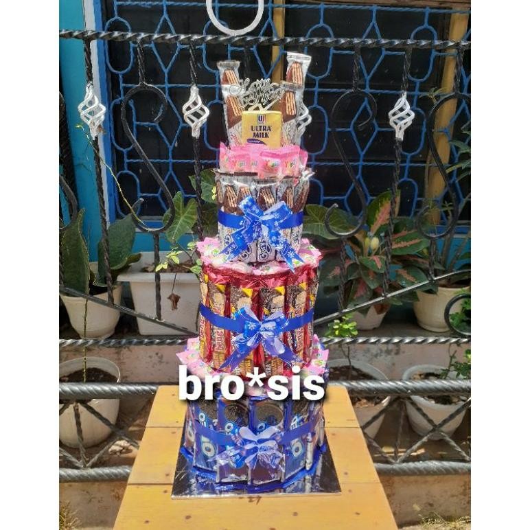 

Kue Ulang Tahun Snack / Kue Ultah Snack Parktis/ Snack Tower / Graduation Snack / Snack Wisuda