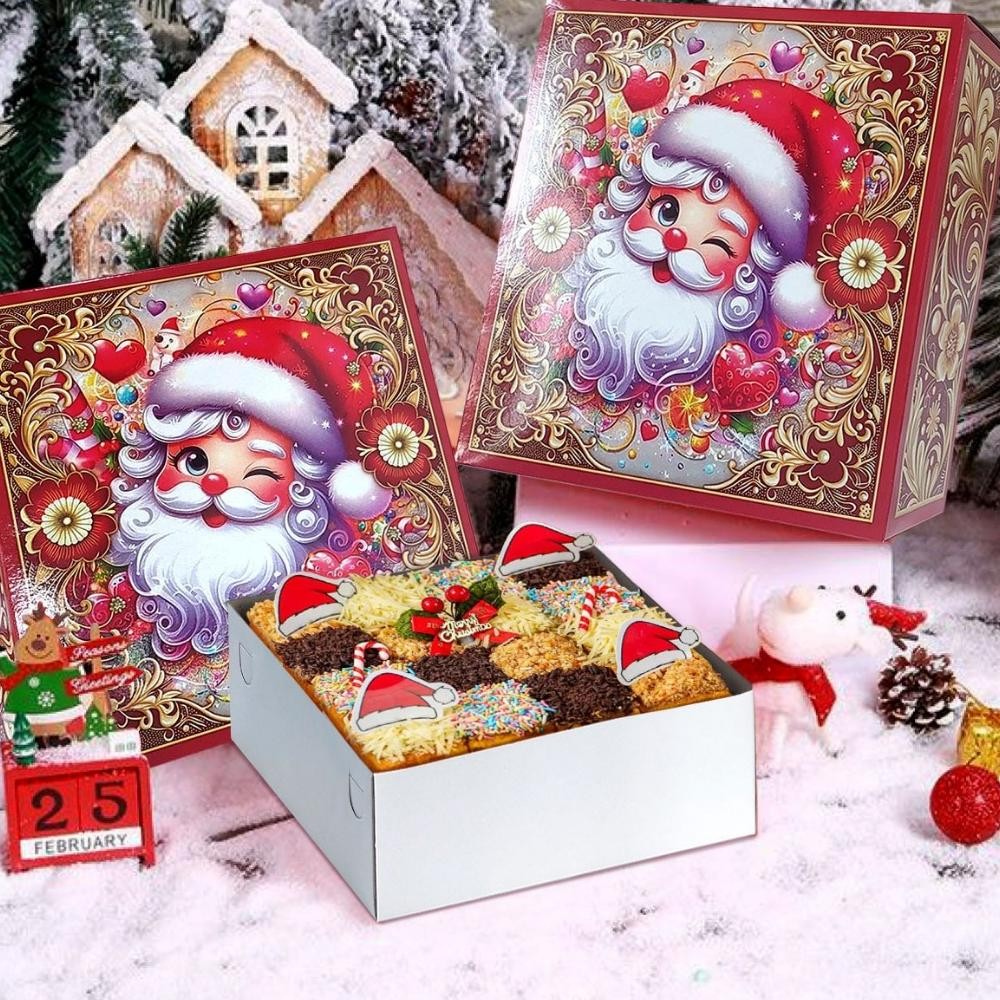 

Box Natal Spring 46| 47 | Dus Kue | Kotak Kue Edisi Natal (1 Pak 5 Pcs)