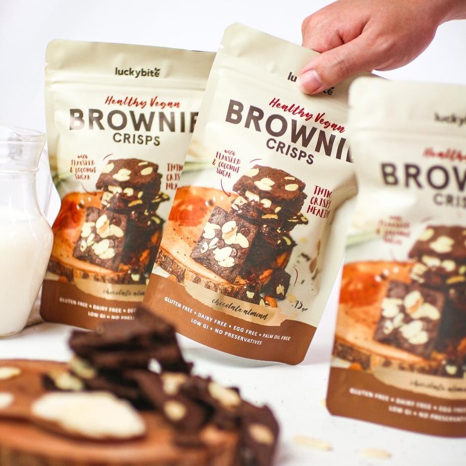 

Vegan Brownie Crisps (75Gr) - Gluten Free & Healthy - Luckybite